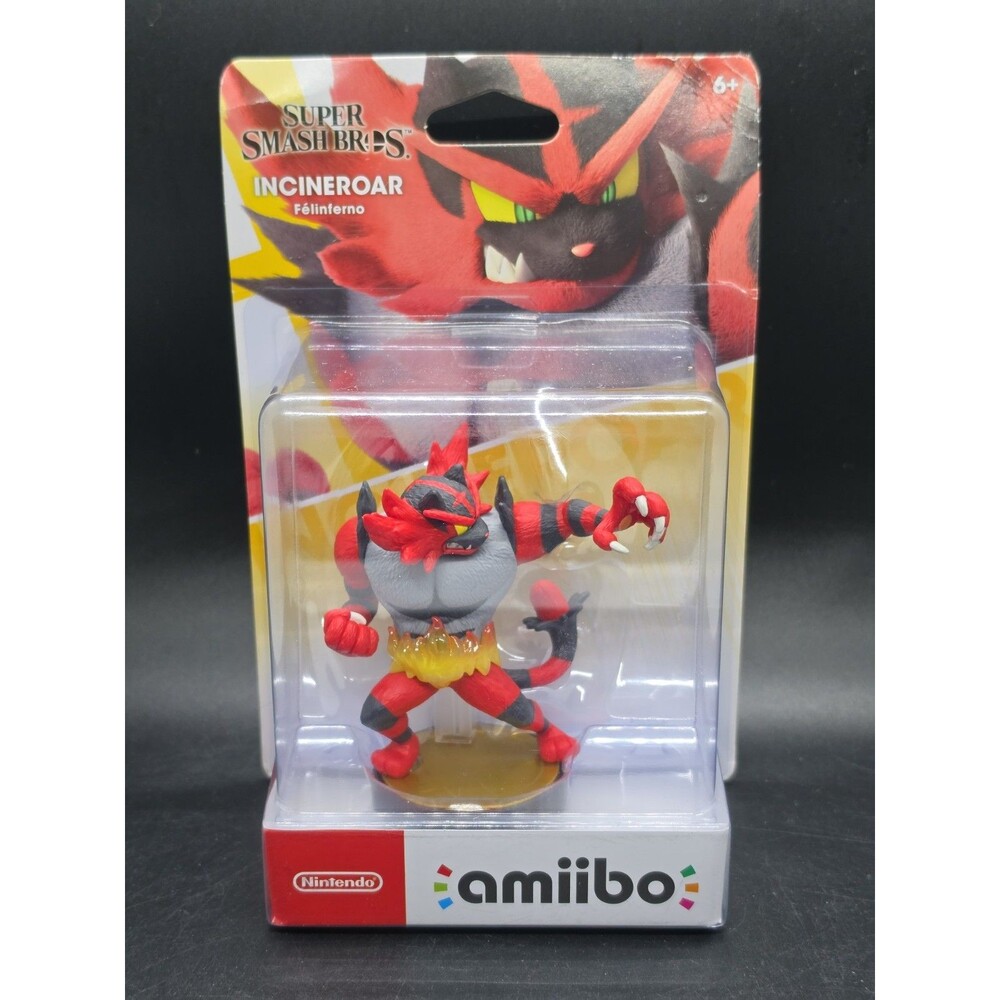 Nintendo Amiibo Incineroar Super Smash Bros Amiibo New Sealed Card Has Blemishes